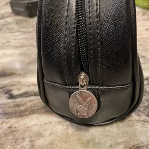 Original playboy pink sparkle glitter bunny bowling small purse bag